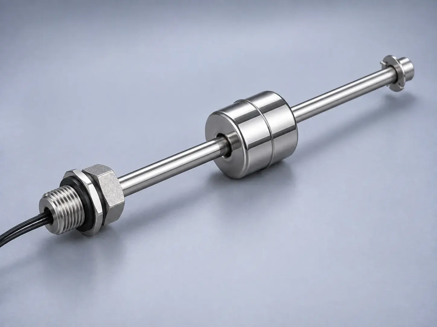 A new float level switch with a stainless stem and a float collar