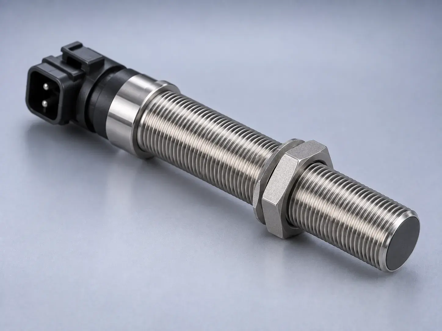 A new magnetic speed pickup with a threaded steel body and lock nut