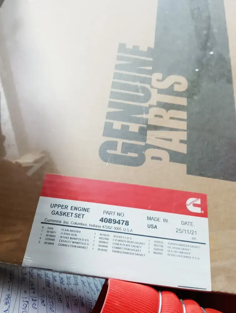Cummins QSM11 top gasket set 4089478, part number 4089478