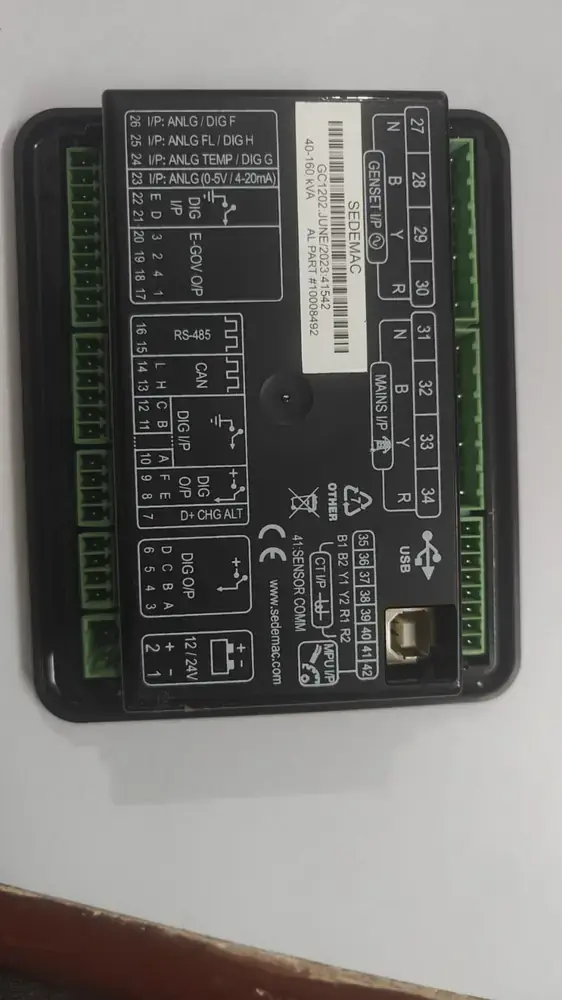 Sedemac GC1202 controller 24 V, part number GC1202