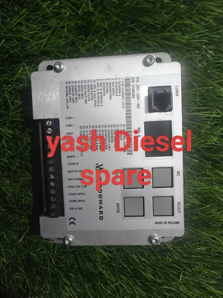 Woodward DPG-2201-002 governor control, part number DPG-2201-002